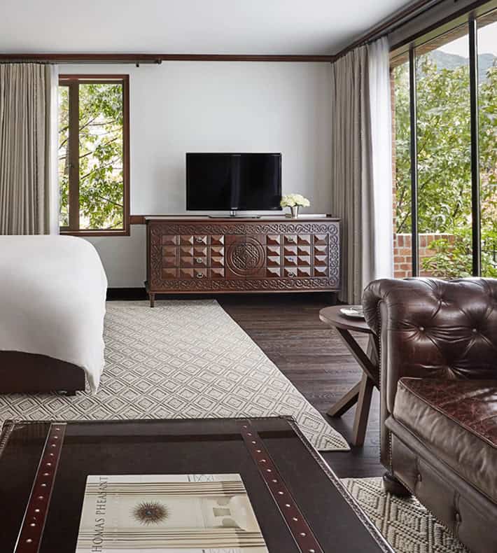 Executive suite avec cheminée, Four Seasons Hotel Casa Medina Bogota, Colombie
