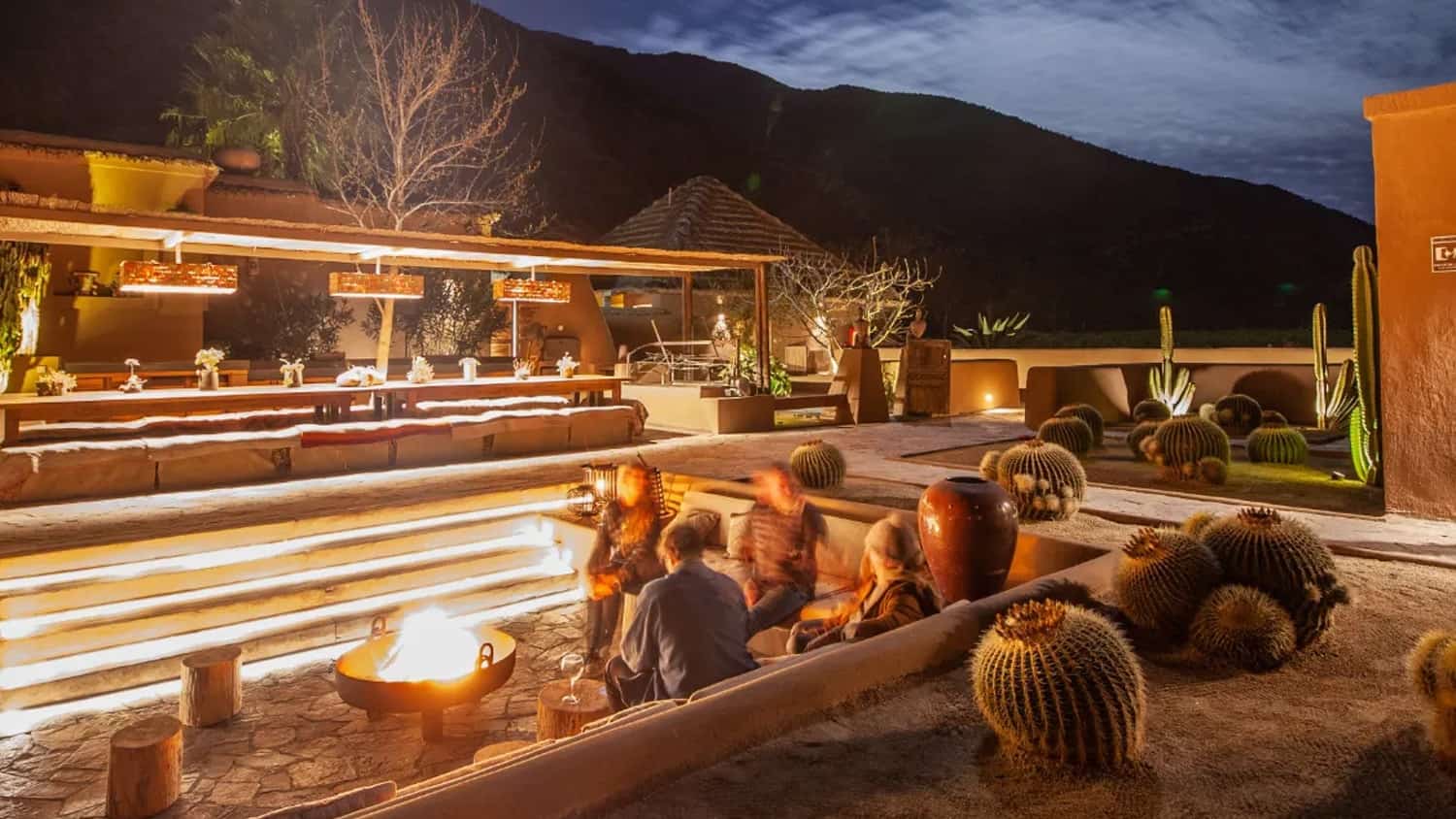 Dawn or sunset rituals, Casa Molle, Vicuña, Chili