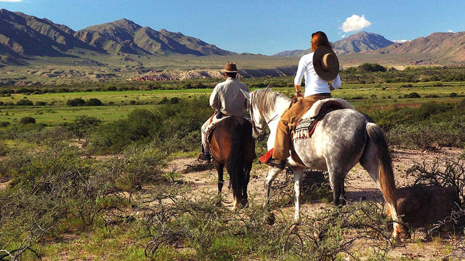 Horse riding, Estancia Colome, Molinos (Salta), Argentina