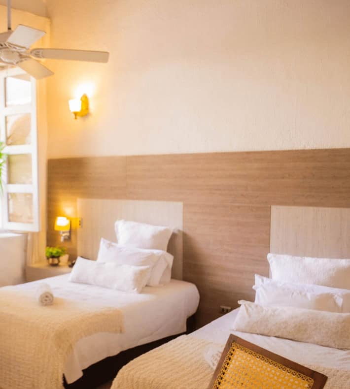 Chambre luxury twin, Hotel Boutique Don Pepe, Santa Marta, Colombie