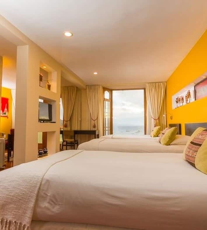 3 beds premium, Hotel Rosario Lago Titicaca, Copacabana (Titicaca lake), Bolivia