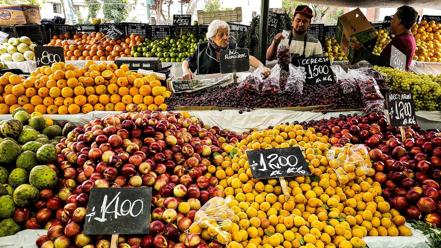 Fruit market, Santiago, Chile
