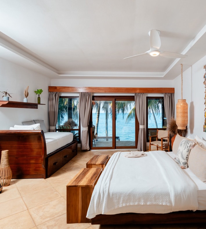 Luxury Beachfront Room, Yemaya Reefs, Little Corn Island, Nicaragua