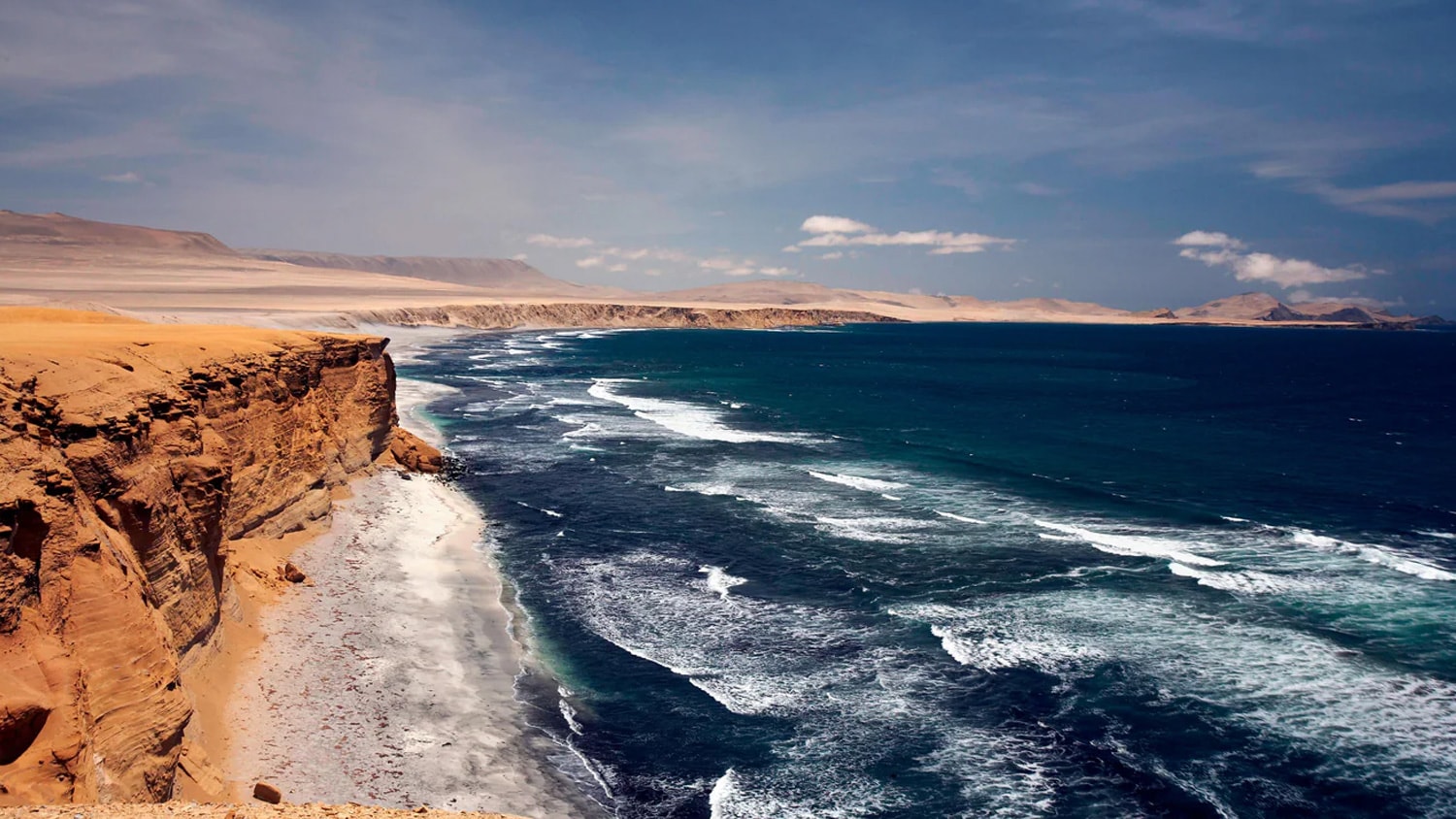 Pacific coast, Paracas, Peru