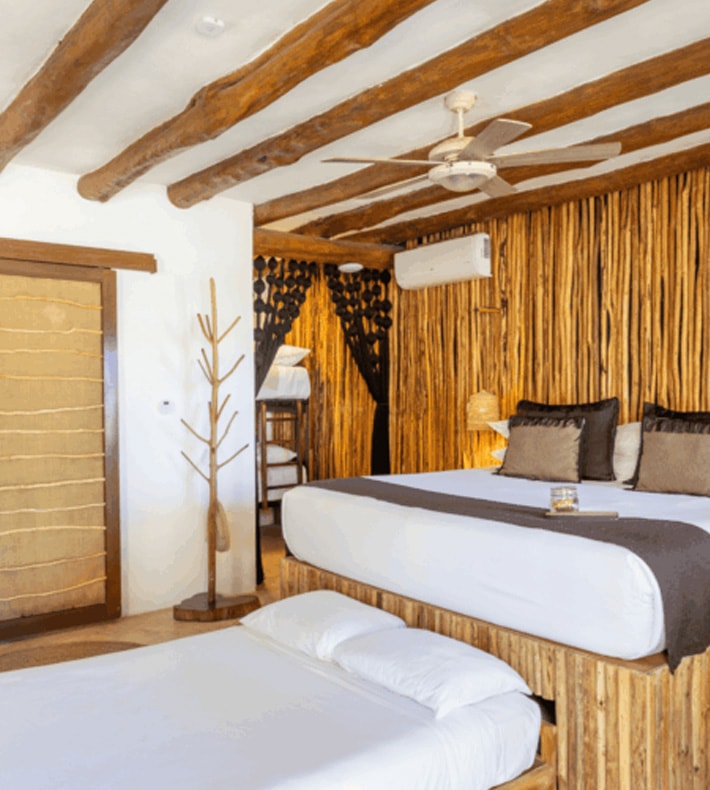 Family Sea View Room, Hotel Villas Flamingos, Holbox, Mexico