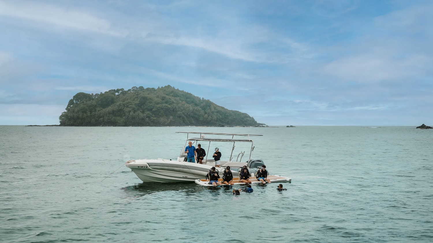 Diving Boat, Ordovician Beach Resort, Isla Grande, Panama