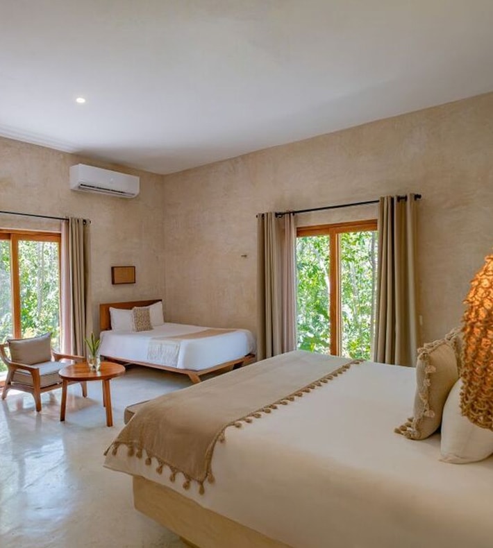 Standard Triple room, Wakax Hacienda, Tulum, Mexico