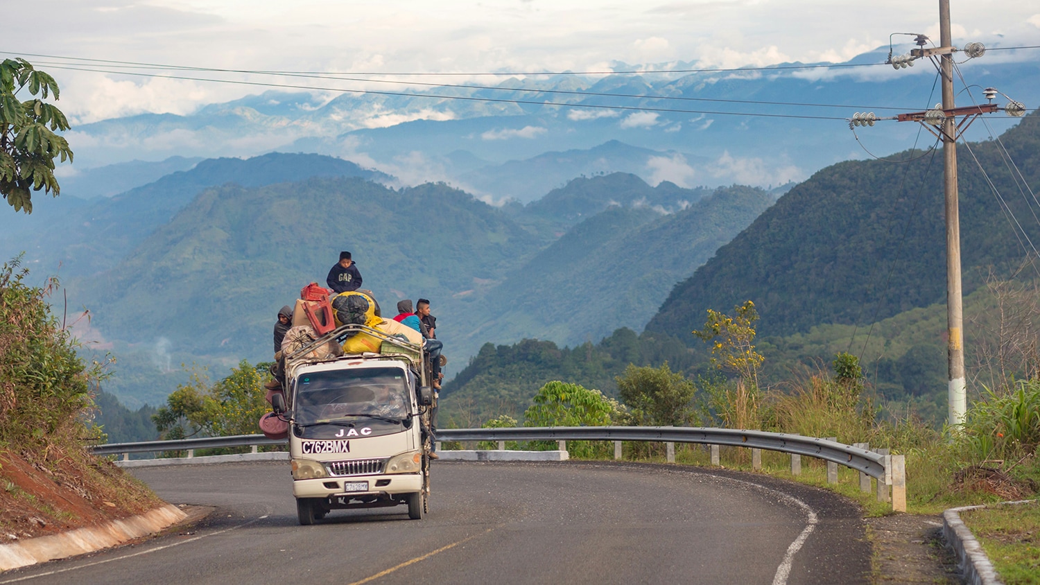 Road in the mountains of Guatemala