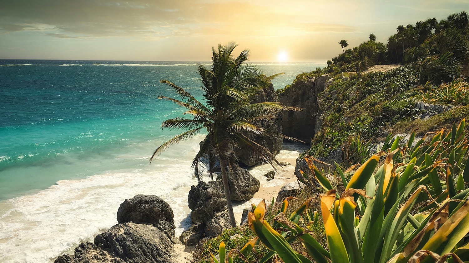 Caribbean coast, Tulum, Mexico